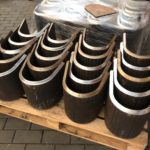 Metalowe obejmy - gruba stal, gięcie blach grubych